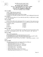 Đề thi kết thúc học phần học kì 1 môn Cơ sở lý thuyết hóa vô cơ năm 2018-2019 có đáp án - Trường ĐH Đồng Tháp