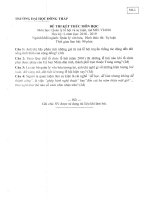 Đề thi kết thúc học phần học kì 1 môn Quản lý lễ hội và sự kiện năm 2018-2019 có đáp án - Trường ĐH Đồng Tháp