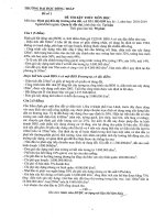 Đề thi kết thúc học phần học kì 1 môn Định giá đất thị trường nhà đất năm 2018-2019 có đáp án - Trường ĐH Đồng Tháp