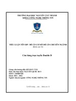 đồ án Cửa hàng trực tuyến Double D