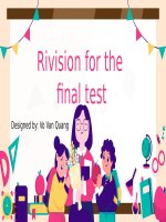 Ôn thi học kì 2 tiếng Anh 7 thí điểm