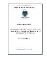 Các yếu tố ảnh hưởng đến sự hài lòng của khách hàng tại Ngân hàng Agribank huyện Đức Linh, tỉnh Bình Thuận.pdf