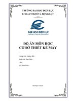 Đồ án cơ sở thiết kế máy
