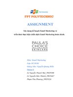 Email Marketing - Asignment nhóm 5