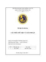 Bài tập lớn môn học CẤU TRÚC DỮ LIỆU VÀ GIẢI THUẬT