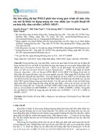 Dự báo nồng độ bụi PM2.5 phát tán trong quá trình nổ mìn trên các mỏ lộ thiên sử dụng mạng nơ–ron nhân tạo và giải thuật tối ưu hóa bầy đàn cải tiến (APSO–MLP)
