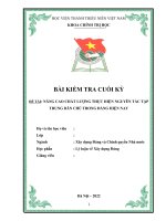 tiểu luận môn lý luận xây dựng đảng   nâng cao chất lượng thực hiện nguyên tắc tập trung dân chủ trong đảng hiện nay