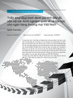 Triển khai Quy trình đánh giá tính đầy đủ vốn nội bộ - Kinh nghiệm quốc tế và bài học cho ngân hàng thương mại Việt Nam
