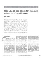 The determinants of gold prices in Vietnam