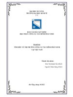 TÌM HIỂU VỀ THỊ TRƯỜNG CÔNG CỤ TÀI CHÍNH PHÁT SINH TẠI VIỆT NAM