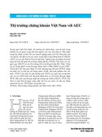 Thị trường chứng khoán Việt Nam với AEC