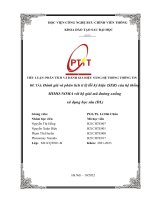 Đánh giá và phân tích tỉ lệ lỗi ký hiệu (SER) của hệ thống MIMONOMA với bộ giải mã đường xuống sử dụng học sâu (DL)