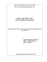 BÁO CÁO THỰC TẬP TỐT NGHIỆP CAO ĐẲNG NỘI DUNG TÌM HIỂU VỀ BỘ PHẬN NHÀ HÀNG TẠI KHÁCH SẠN TTC_NGỌC LAN