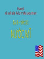 BÀI 8: NƯỚC MĨ  SỬ 9