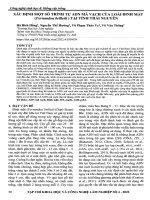 Xác định một số trình tự adn mã vạch của loài đinh mật (fernandoa brilletii) tại tỉnh thái nguyên 
