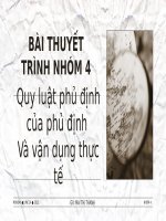 quy luật phủ định của phủ định