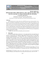 ĐỊNH HƯỚNG PHÁT TRIỂN DỊCH VỤ THƯ VIỆN SỐ TẠI THƯ VIỆN TRƯỜNG ĐẠI HỌC SƯ PHẠM THÀNH PHỐ HỒ CHÍ MINH