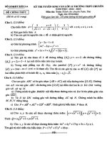 ĐỀ Tuyển sinh vào LỚP 10 MÔN TOÁN chuyên năm 2022  2023 Trường THCS Chuyên Sơn La