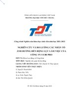 NGHIÊN CỨU VÀ ĐO LƯỜNG CÁC NHÂN TỐ ẢNH HƯỞNG ĐẾN ĐỘNG LỰC LÀM VIỆC CỦA CÔNG TY UUBI PRO