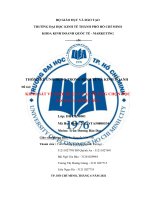 THỐNG kê ỨNG DỤNG TRONG KINH tế và KINH DOANH đề tài KHẢO sát về THÓI QUEN và XU HƯỚNG CHỌN đọc SÁCH của SINH VIÊN  