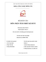 BÀI báo cáo môn PHÂN TÍCH THIẾT kế HTTT hệ thống quản lí nhà hàng karaoke 