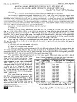 Những động thái mới trong biến đổi dân số và cơ cấu tuổi   giới tính của dân số việt nam 