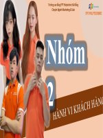 HÀNH VI KHÁCH HÀNG mục tiêu mô tả CÔNG TY, THỊ TRƯỜNG NGÀNH HÀNG sản PHẨM BÁNH TRUNG THU KINH đô 