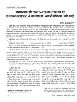 Kinh doanh bất động sản tại khu công nghiệp, khu công nghệ cao và khu kinh tế   một số kiến nghị hoàn thiện 