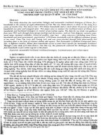 Khả năng tiếp cận tài sản sinh kế của hộ nông dân khmer vùng ven đô trong chiến lược sinh kế bền vững  trường hợp tại quận ô môn, thành phố cần thơ 