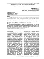 Hiểu biết đầy đủ hơn về danh mục đầu tư và giá trị rủi ro, ở mức cơ bản