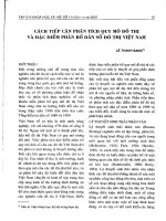 Cách tiếp cận phân tích quy mô đô thị và đặc điểm phân bố dân số đô thị việt nam 