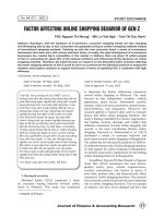 Các nhân tố ảnh hưởng đến hành vi mua sắm trực tuyến của thế hệ gen z 