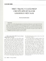 Thực trạng và giải pháp chuyển đổi số ngành logistics việt nam 