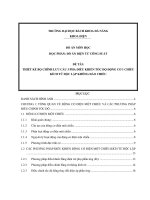 THIẾT kế bộ CHỈNH lưu cầu 3 PHA điều KHIỂN tốc độ ĐỘNG cơ 1 CHIỀU KÍCH từ độc lập KHÔNG đảo CHIỀU