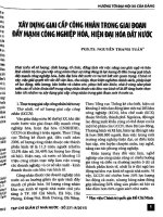 Xây dựng giai cấp công nhân trong giai đoạn đẩy mạnh công nghiệp hóa, hiện đại hóa đất nước.pdf