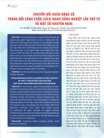 Chuyển đổi ngân hàng số trong bối cảnh cuộc cách mạng công nghiệp lần thứ tư và một số khuyến nghị 