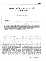 Phát triển ngân hàng số trong quá trình chuyển đổi số nền kinh tế tại việt nam 