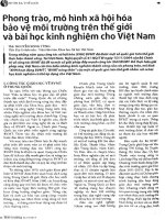 Phong trào, mô hình xã hội hóa bảo vệ môi trường trên thế giới và bài học kinh nghiệm cho Việt Nam.pdf