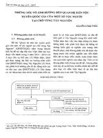 3 những yếu tố ảnh hưởng đến quan hệ dân tộc xuyên quốc gia của một số tộc người tại chỗ vùng tây nguyên 