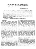 Tác động của các nhóm lợi ích đến việc ban hành chính sách.pdf