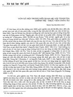 Vốn xã hội trong mối quan hệ với tham gia chính trị - Thực tiễn châu Âu.pdf