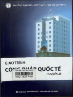 Giáo trình công pháp quốc tế (quyển 2) 