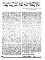 Công tác xã hội hoá giáo dục vùng công giáo tân phú, đồng nai 