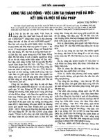 Công tác lao động - việc làm tại thành phố Hà Nội kết quả và một số giải pháp.pdf