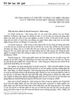 Về ứng dụng lý thuyết tương tác biểu trưng và lý thuyết xung đột trong nghiên cứu xã hội học về giới.pdf