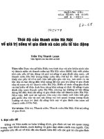 Thái độ của thanh niên Hà Nội về giá trị sống vì gia đình và các yếu tố tác động.pdf