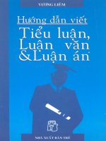 Hướng dẫn viết tiểu luận, luận văn, luận án thạc sĩ và tiến sĩ  