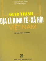 Giáo trình địa lý kinh tế xã hội việt nam giáo trình địa lí kinh tế xã hội việt nam (trọn bộ 2 tập)    tập 1  phần đại cương (dùng cho các trường đại học và cao đẳng) 