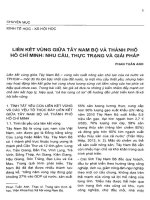 Liên kết vùng giữa Tây Nam Bộ và Thành phố Hồ Chí Minh nhu cầu, thực trạng và giải pháp.pdf