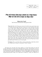 Phụ nữ trong lãnh đạo chính trị ở Việt Nam  Một số vấn đề lý luận và thực tiễn.pdf
